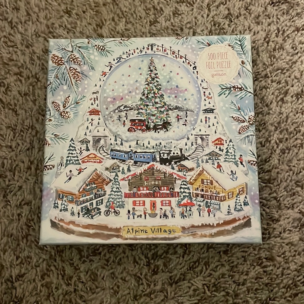 Galison Alpine Village 500 Piece Puzzle